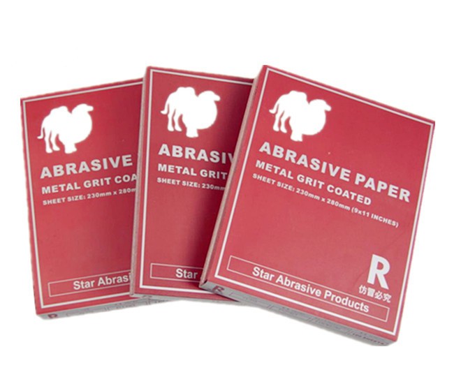 Dry Red aluminium oxide abrasive sandpaper Camel